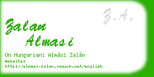 zalan almasi business card